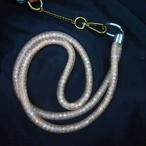 Fancy Lanyard Wallet Mona B ID Holder, Sparkly Chain, MOST UNIQUE! - Picture 7 of 9